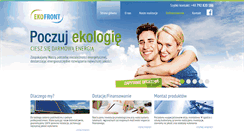 Desktop Screenshot of ekofront.pl